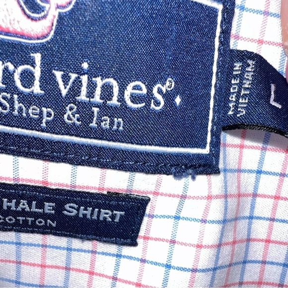 Vineyard Vines Men's Whale Shirt Long Sleeve Button Up Slim Fit Collar Large - Picture 5 of 7